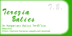 terezia balics business card